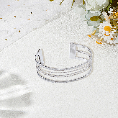 1Pc Alloy Arm Cuff Bangles for Women BJEW-LP0003-32P-1
