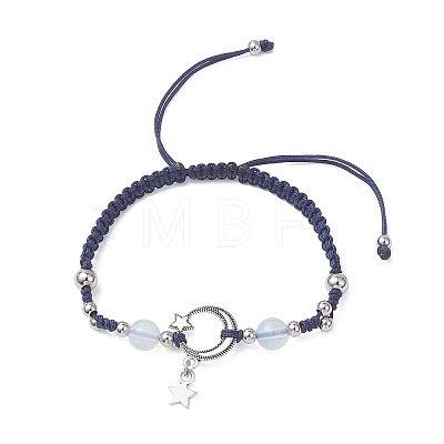 Alloy Star Charm Bracelets BJEW-JB13222-1