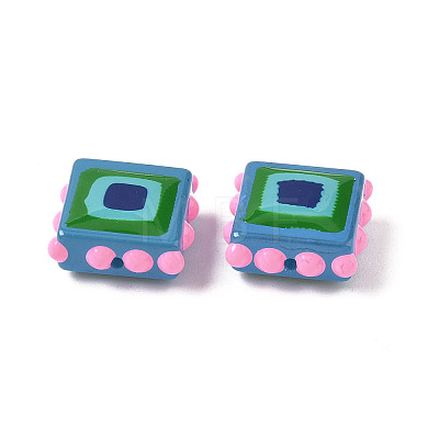 Baking Paint Glass Enamel Beads LAMP-S079-14E-1