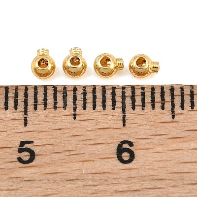 Brass Crimp Beads KK-CBA7BFE-02B-G-1