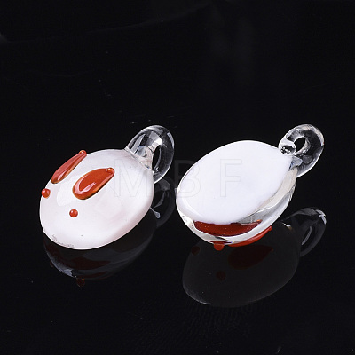 Handmade Lampwork Pendants LAMP-N021-002-1