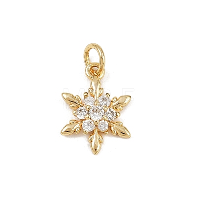 Brass Micro Pave Cubic Zirconia Charms LS-KK-H077-02G-05-1
