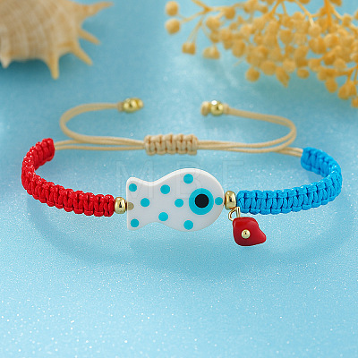 Bohemian Style Porcelain Bead Charm Bracelets OU3327-1