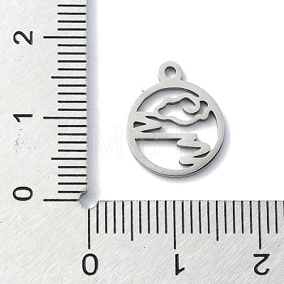 Non-Tarnish 304 Stainless Steel Charms STAS-C097-39P-1