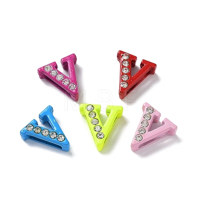 Rhinestone Slide Letter Charms 