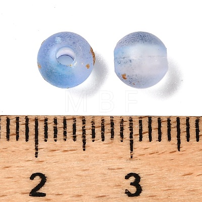 Frosted Transparent Acrylic Beads OACR-F013-12D-1