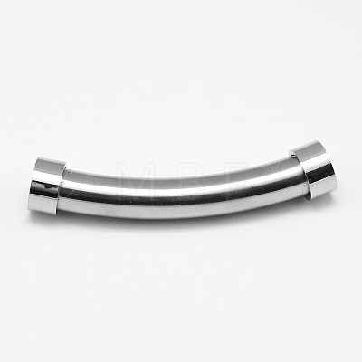 304 Stainless Steel Tube Beads STAS-F067-17P-1