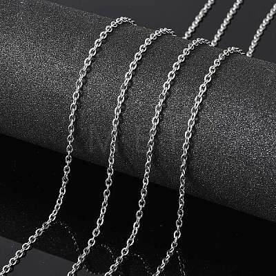 Tarnish Resistant 304 Stainless Steel Cable Chains X-CHS-Q001-15-100m-1