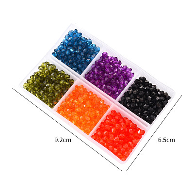 Transparent Acrylic Beads TACR-YW0001-4MM-04-1