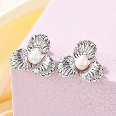 304 Stainless Steel Stud Earrings EJEW-S246-07P-1