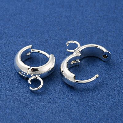 201 Stainless Steel Huggie Hoop Earring Findings STAS-P283-01U-S-1