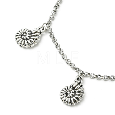 7Pcs Alloy Charm Bracelets BJEW-JB13656-1