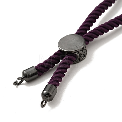 Half Finished Twisted Milan Rope Slider Bracelets FIND-G032-01B-13-1