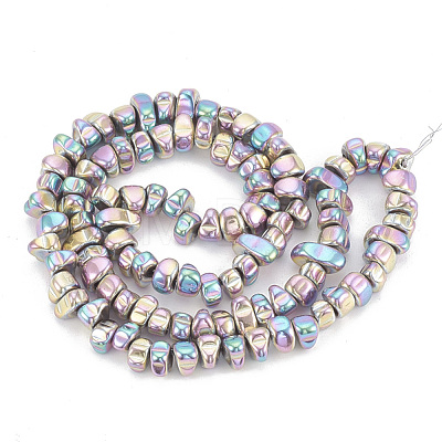 Electroplate Non-magnetic Synthetic Hematite Beads Strands G-T061-102Q-1