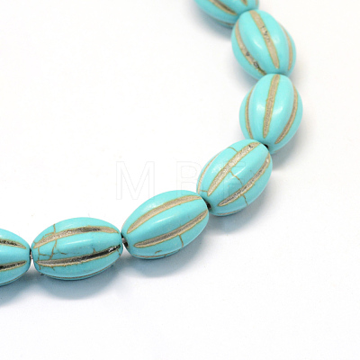 Synthetic Turquoise Gemstone Bead Strands X-TURQ-S282-16-1