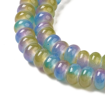 Baking Paint Glass Beads Strands DGLA-C003-01B-1