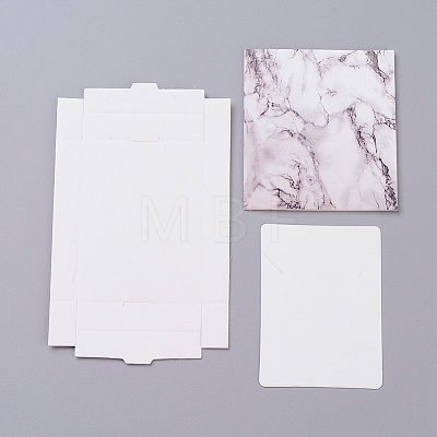 Kraft Paper Boxes and Necklace Jewelry Display Cards LS-CON-L016-A07-1