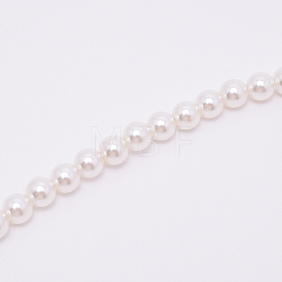 White Acrylic Round Beads Bag Handles FIND-TAC0006-23B-01-1