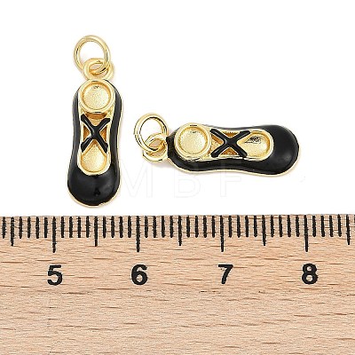 Brass Enamel Pendants KK-G522-50G-01A-1