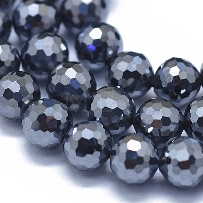 Terahertz Stone Beads Strands G-D0013-77C-1