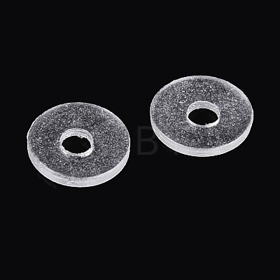 50Pcs Transparent PVC Insulating Gaskets PVC-T006-4mm-01-1