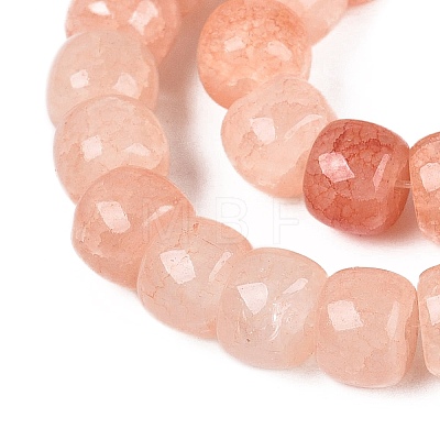 Ombre Effect Dyed Glass Beads Strands GLAA-Q106-05B-A02-1