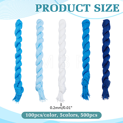 5 Bundles 5 Colors Cotton Embroidery Thread DIY-ME0003-33-1
