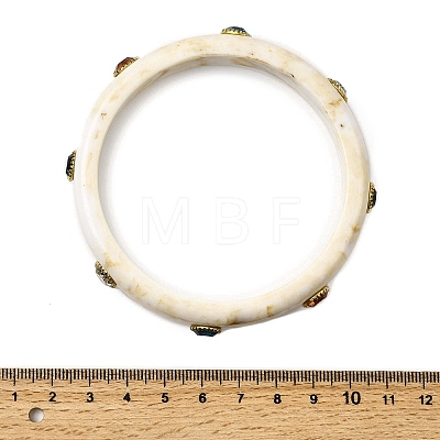 Resin Bangles for Women BJEW-P357-04G-1