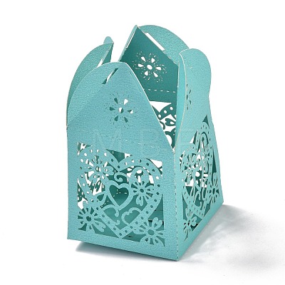 Laser Cut Paper Hollow Out Heart & Flowers Candy Boxes CON-C001-05-1