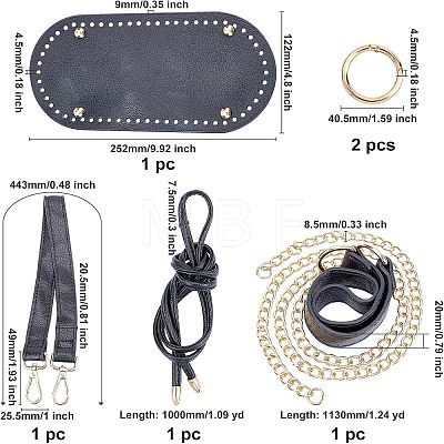 DIY PU Leather Knitting Crochet Bags DIY-WH0171-14-1