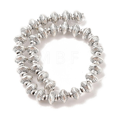 Tibetan Style Bicone Alloy Bead Strands X-TIBEB-O007-14-RS-1