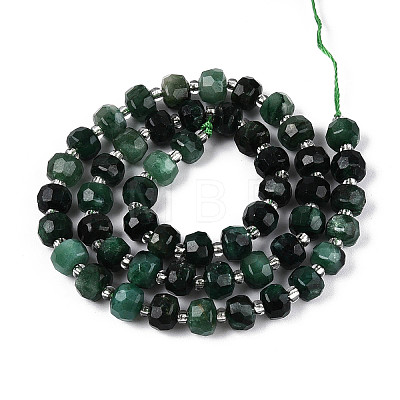Natural Fuchsite Beads Strands G-T144-A01-07-1