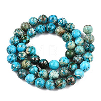 Natural Imperial Jasper Beads Strands G-N342-63C-1