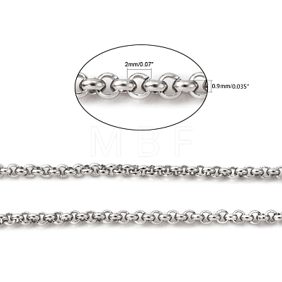 304 Stainless Steel Rolo Chains CHS-K001-99D-1