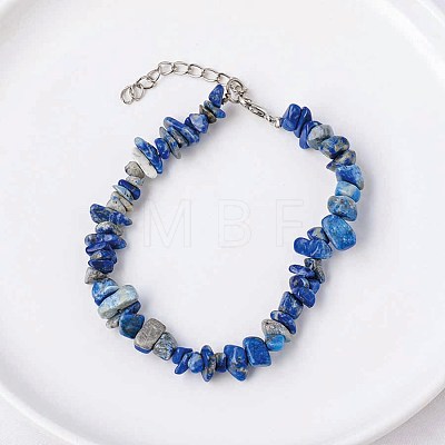 Natural Sodalite Chips Beaded Bracelet TJ9442-6-1