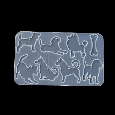 Dog DIY Pendant Silhouette Silicone Molds X1-SIL-F010-05-1