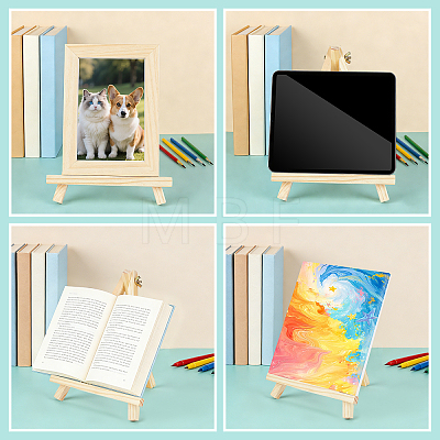 28Pcs Folding Wood Tabletop Easel AJEW-WH0709-313-1