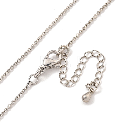 Brass Cable Chain Necklaces for Women NJEW-G084-15P-1