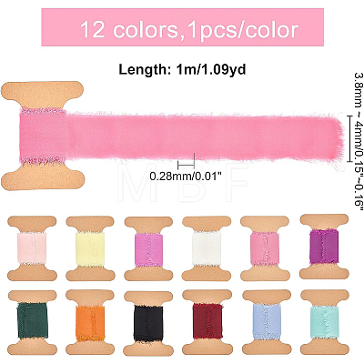12M 12 Colors Polyester Ribbons OCOR-BC0001-89-1