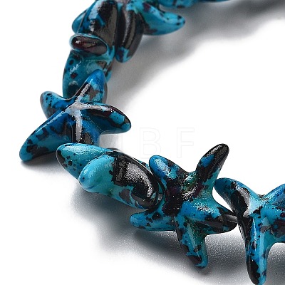 Synthetic Turquoise Dyed Beads Strands G-P507-04Q-1