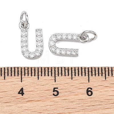 SHEGRACE Brass Micro Pave Clear Cubic Zirconia Pendants XGRQ29119-394P-U-1
