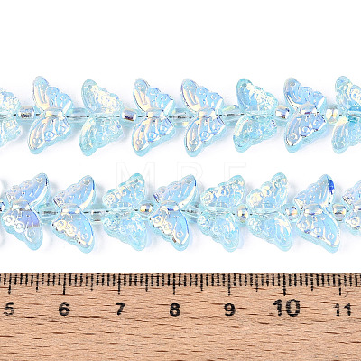 Transparency Electroplate Glass Beads Strands GLAA-T023-39A-06-1