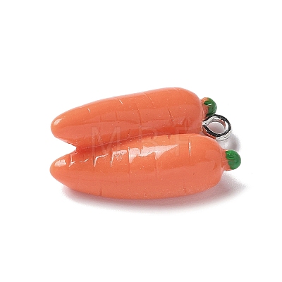 Resin Iron Pendants RESI-D280-04-1