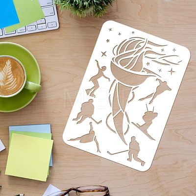 Large Plastic Reusable Drawing Painting Stencils Templates DIY-WH0202-221-1