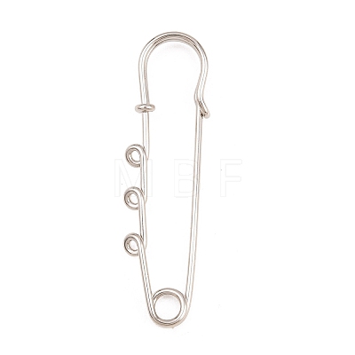 Iron Safety Pins Brooch Findings IFIN-Z005-02P-02-1