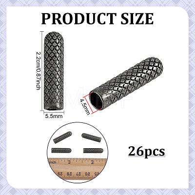 26Pcs Brass Aglets for Shoelaces KK-PH0015-16-1