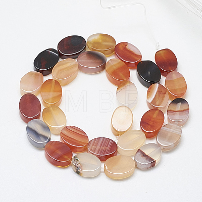 Natural Red Agate Beads Strands G-T122-04F-1