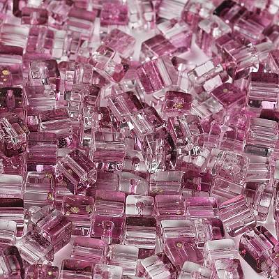 Spray Painted Glass Seed Beads SEED-A034-01H-1