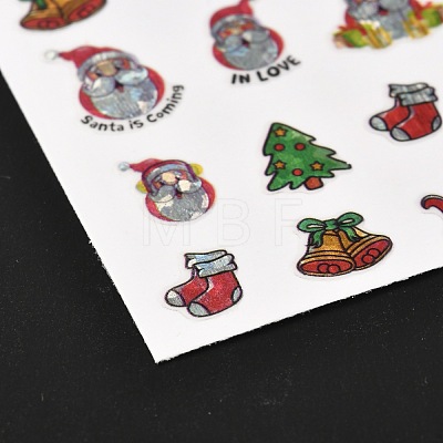 Christmas Theme Self Adhesive Nail Art Stickers MRMJ-A003-01G-1