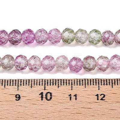 Transparent Glass Beads Strands X-GLAA-T023-6mm-A16-1